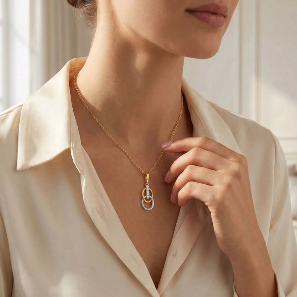 Twined Radiance - Lab Diamond Pendant