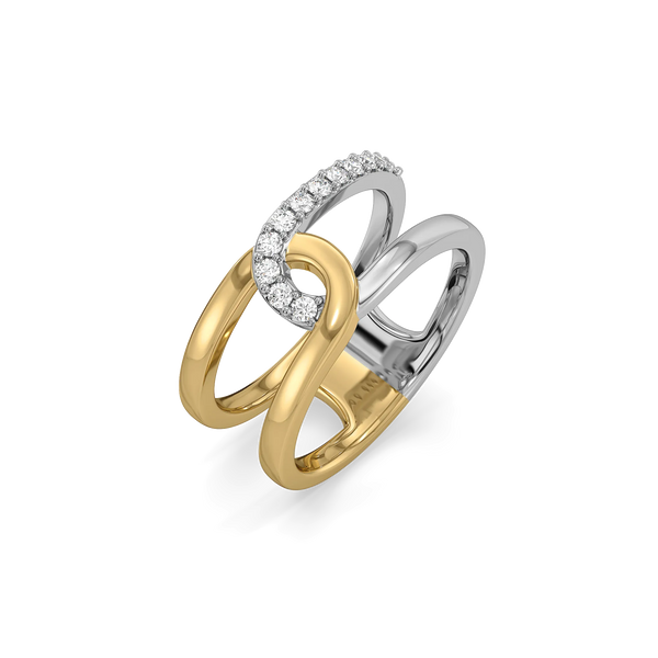 Twined Radiance Lab Grown Diamond Ring - Lukson