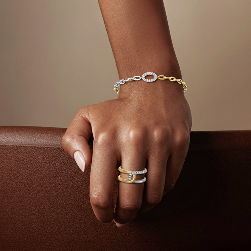 Twined Radiance - Lab Diamond Bracelet