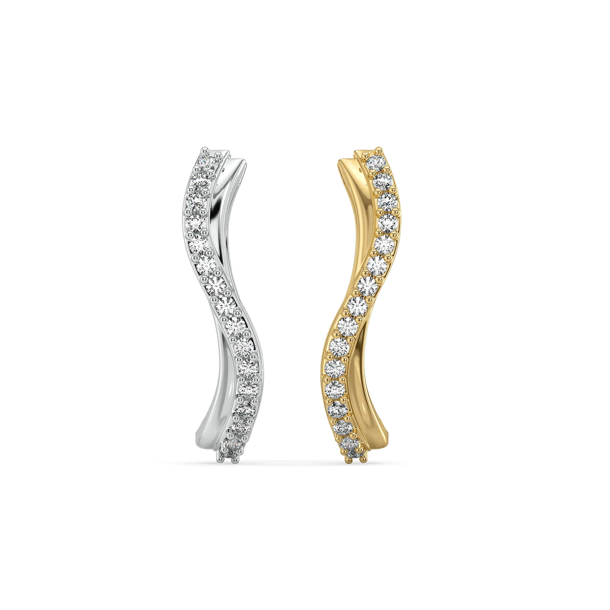 Tonal Rhythm - Lab Diamond Huggies