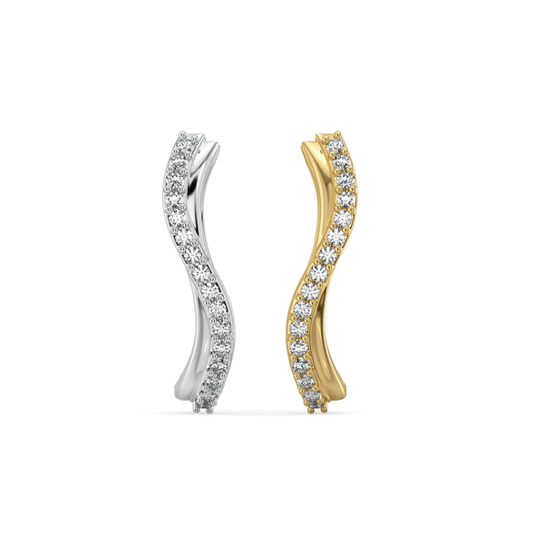 Lukson lab grown diamond huggies earrings