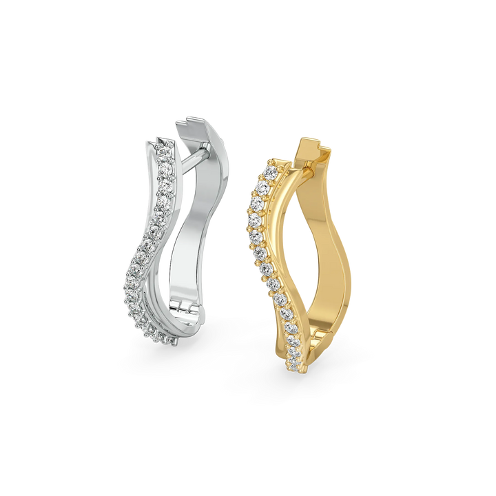 Tonal Rhythm - Lab Diamond Huggies