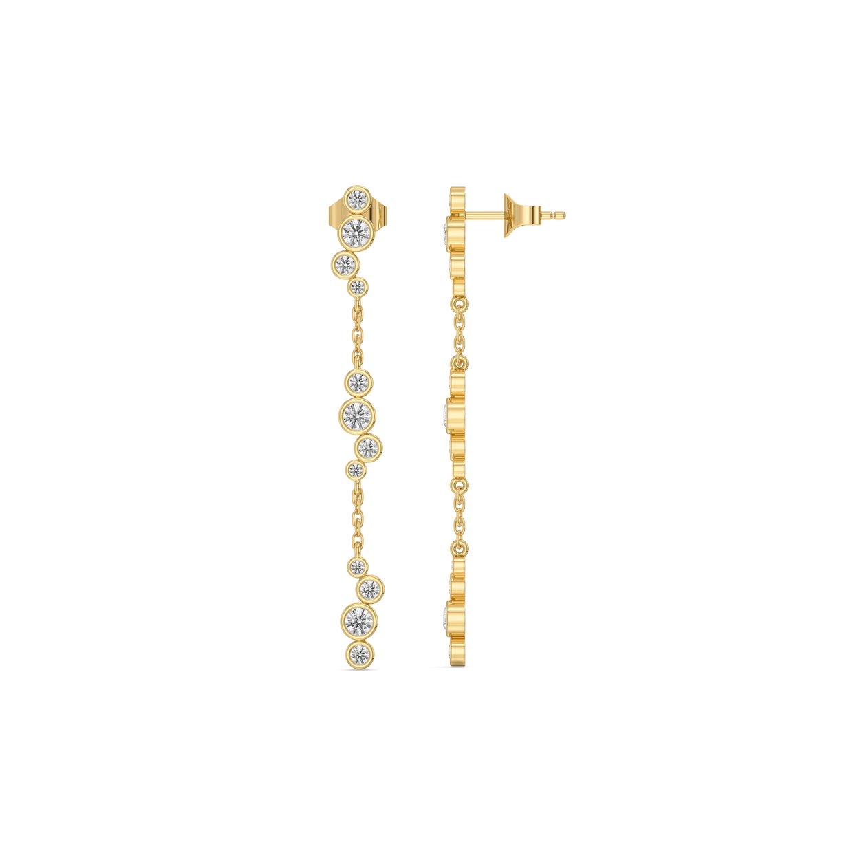 Morning Frost - Lab Diamond Solitaire Earrings