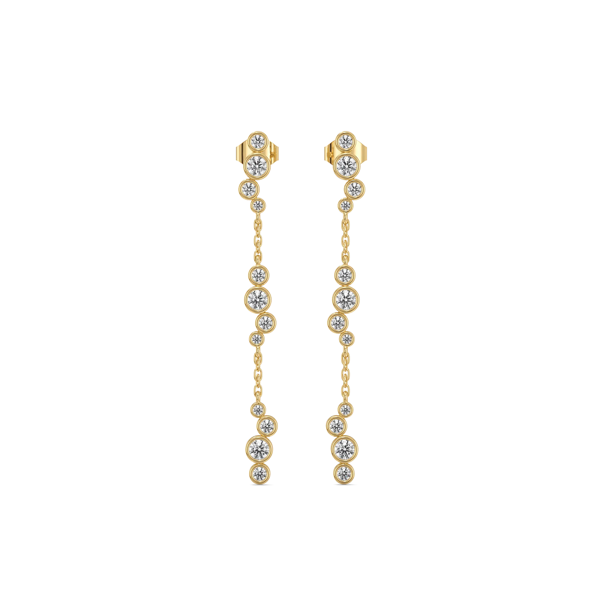 Morning Frost - Lab Diamond Solitaire Earrings