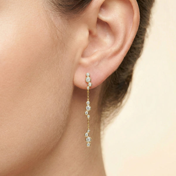 Morning Frost - Lab Diamond Solitaire Earrings