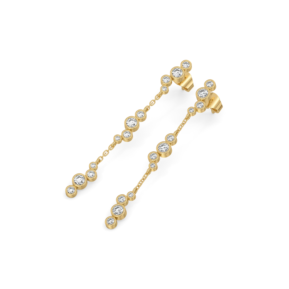 Morning Frost - Lab Diamond Solitaire Earrings