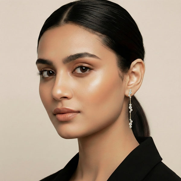 Morning Frost - Lab Diamond Solitaire Earrings