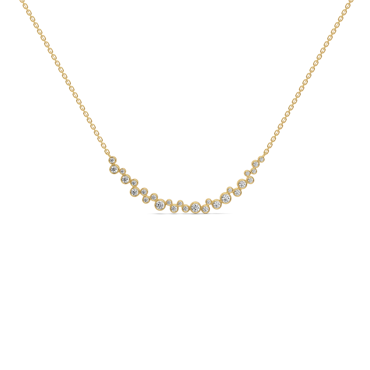 Morning Frost - Lab Diamond Solitaire Necklace