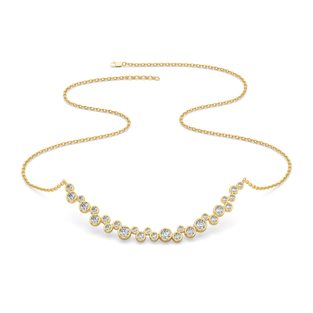 Morning Frost - Lab Diamond Solitaire Necklace