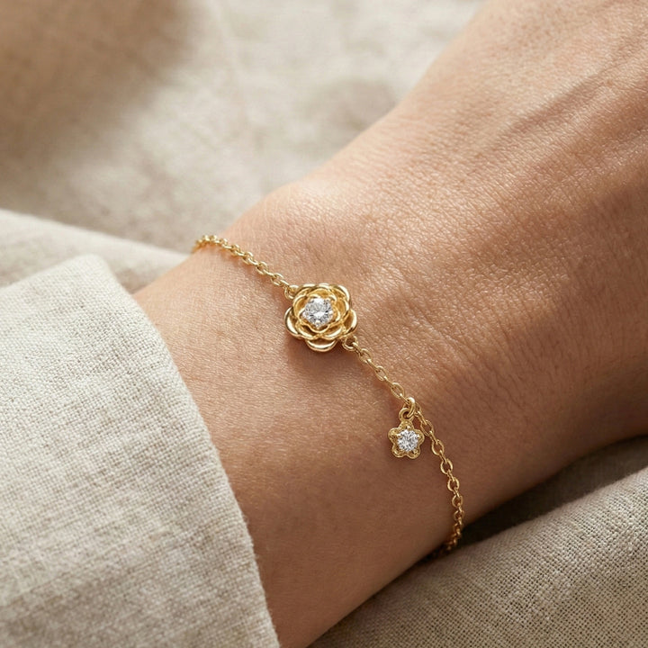 Blush Rosé - Lab Diamond Solitaire Bracelet