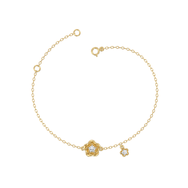 Blush Rosé - Lab Grown Diamond Solitaire Bracelet for Women - Lukson 