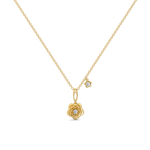 Blush Rosé - Lab Diamond Solitaire Necklace