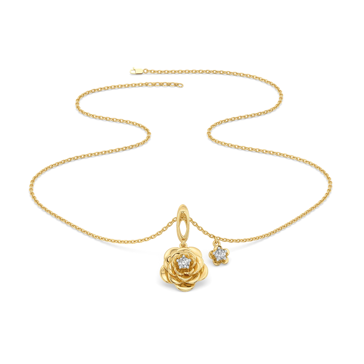 Blush Rosé - Lab Diamond Solitaire Necklace