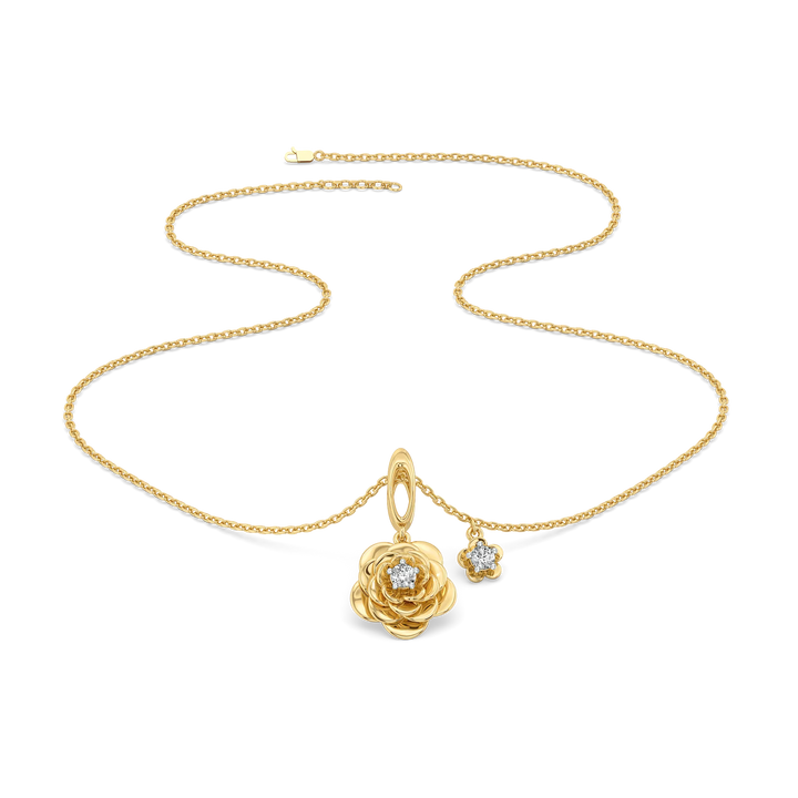 Blush Rosé - Lab Diamond Solitaire Necklace