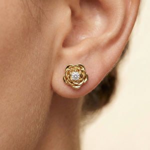 Blush Rosé - Lab Diamond Solitaire Earrings