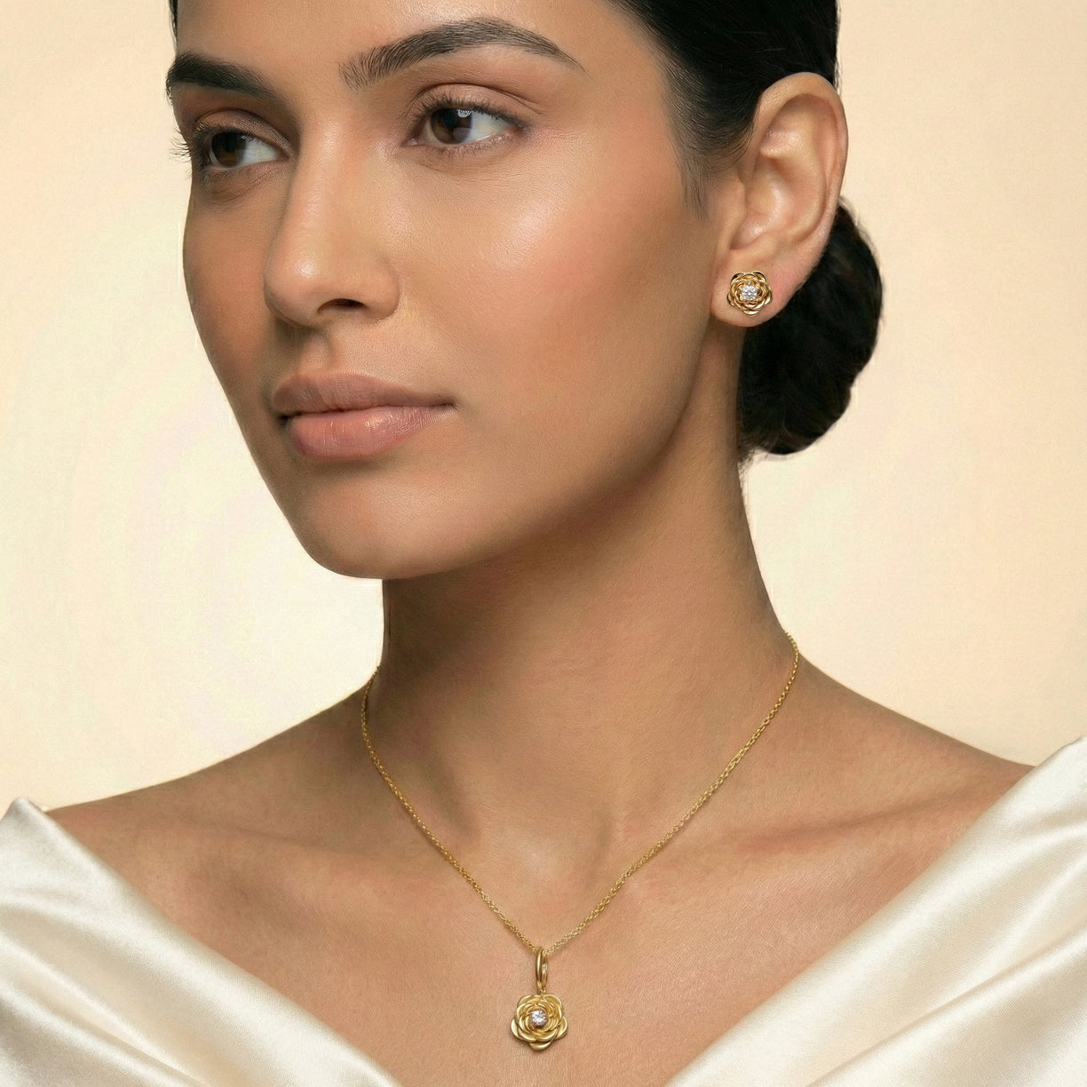 Blush Rosé - Lab Diamond Solitaire Earrings