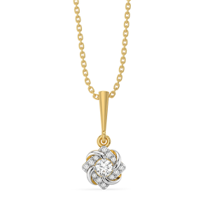 Encased Solitaire - Lab Diamond Pendant