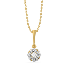 Encased Solitaire - Lab Diamond Pendant