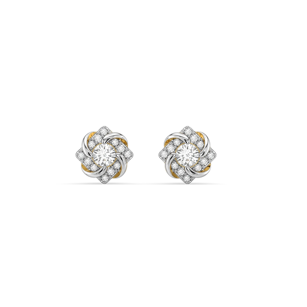 Lukson Encased Lab Grown Diamond Solitaire Earrings for Women
