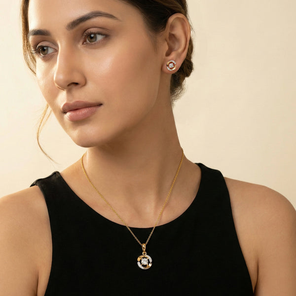 Solitaire Spiral - Lab Diamond Solitaire Pendant