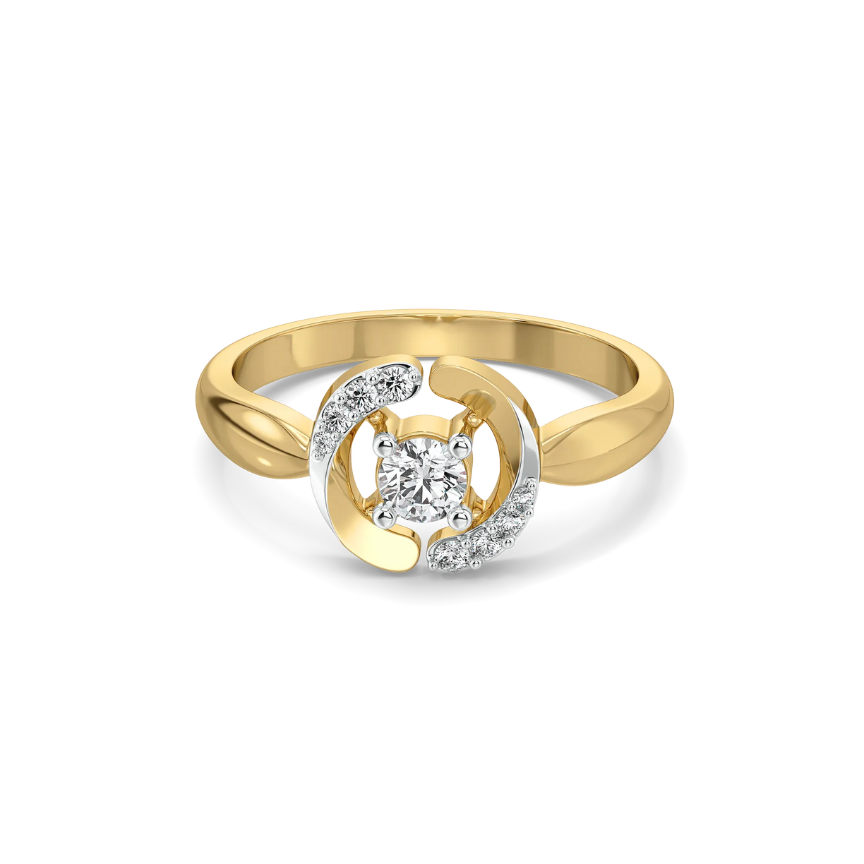 Solitaire Spiral - Lab Diamond Solitaire Ring