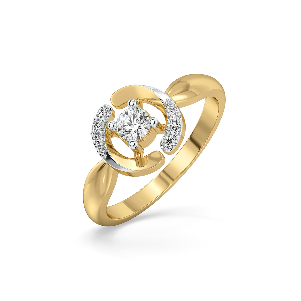 Solitaire Spiral - Lab Diamond Solitaire Ring