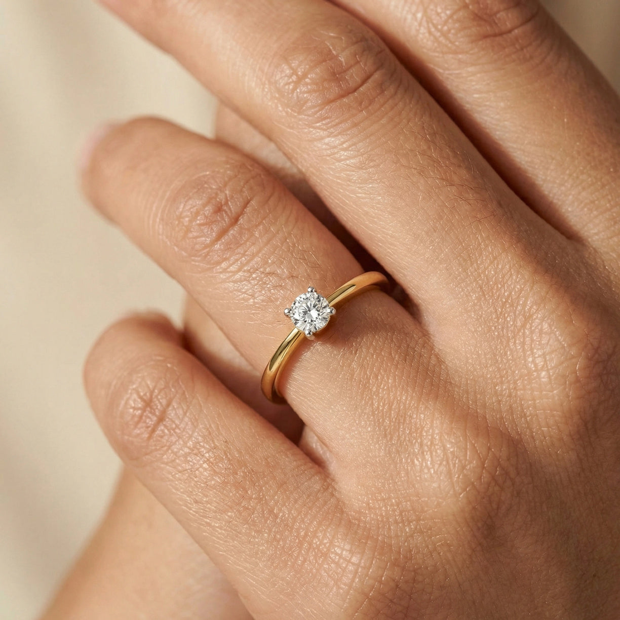 Lukson Little Light Lab Grown Diamond Ring in India