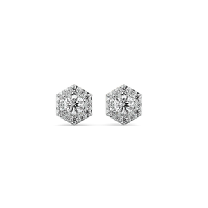 Solitaire Facets - Lab Diamond Earrings