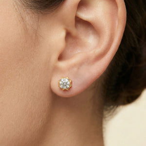 Solitaire Core - Lab Diamond Stud Earrings