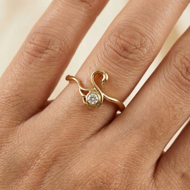 Swan Grace - Lab Diamond Ring