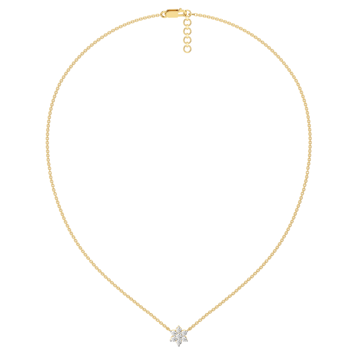 Floral Essence - Lab Grown Diamond Necklace for Women - Lukson 