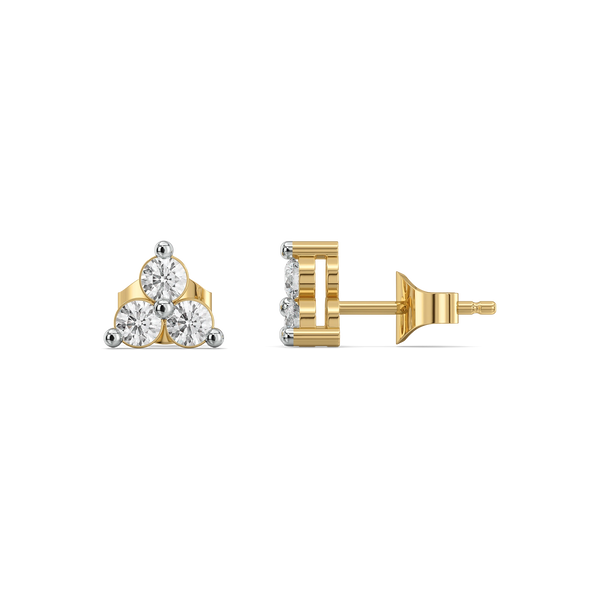 Trinity Glow - Lab Diamond Stud Earrings