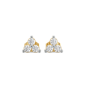 Trinity Glow - Lab Diamond Stud Earrings