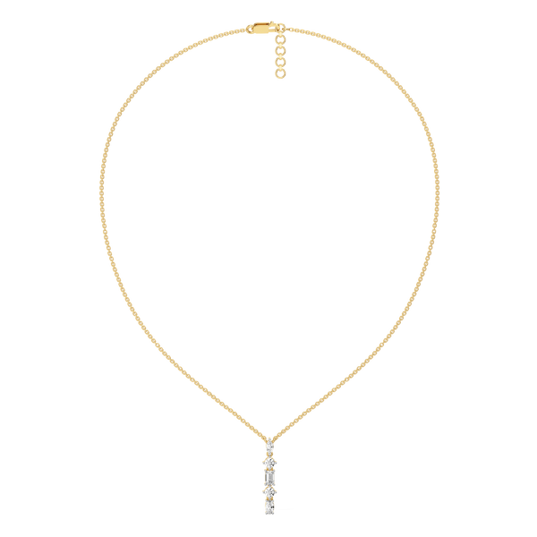 Celestial Line Lab Grown Diamond Necklace for Women - Lukson 