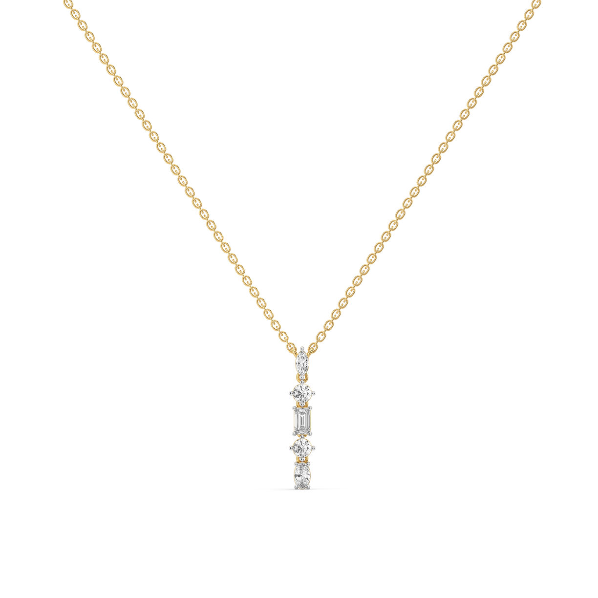 Lukson Celestial Line Lab Grown Diamond Necklace