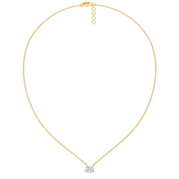 Soulmate Duo - Lab Grown Diamond Toi et Moi Necklace - Lukson