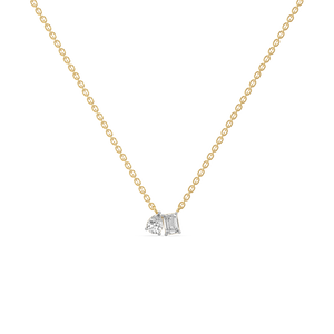 Soulmate Duo - Lab Diamond Toi et Moi Necklace