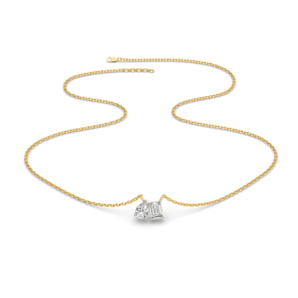 Lukson Soulmate Duo - Lab Grown Diamond Toi et Moi Necklace