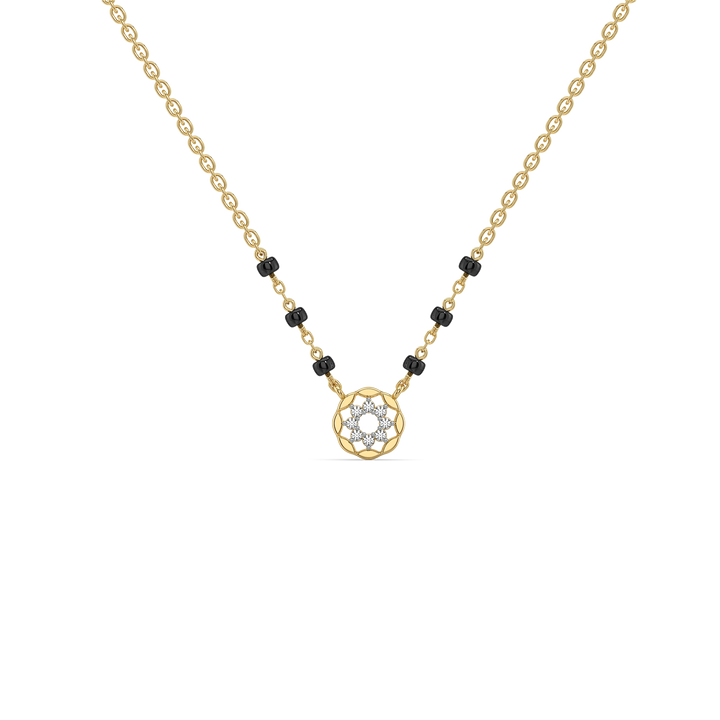 Floral Promise - Lab Diamond Mangalsutra Necklace