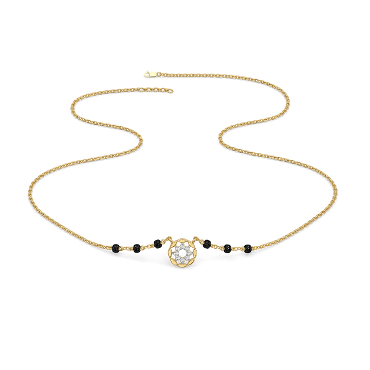 Floral Promise - Lab Diamond Mangalsutra Necklace