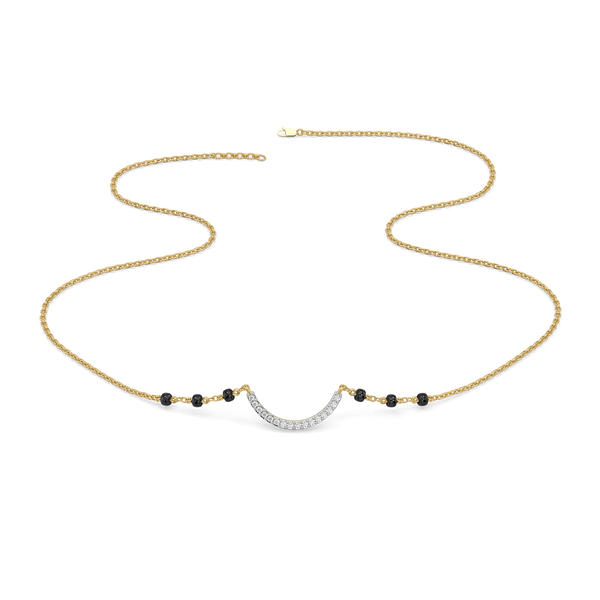 Sacred Arc - Lab Grown Diamond Mangalsutra Necklace for Women - Lukson 
