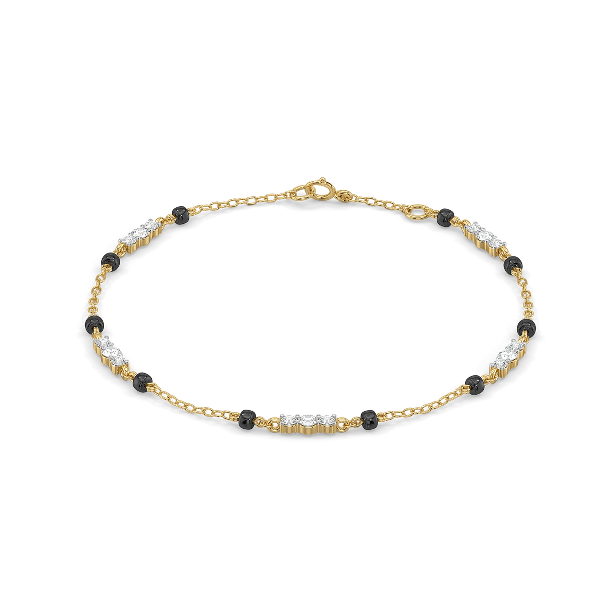 Subtle Promise - Lab Diamond Mangalsutra Bracelet
