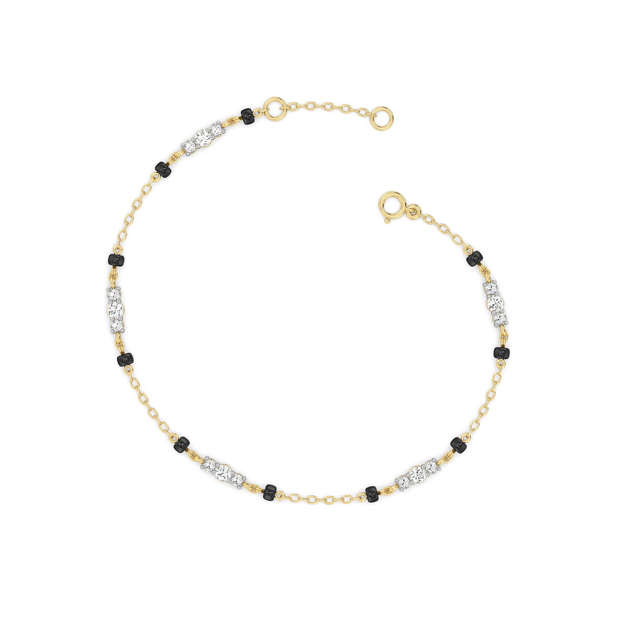 Subtle Promise - Lab Diamond Mangalsutra Bracelet