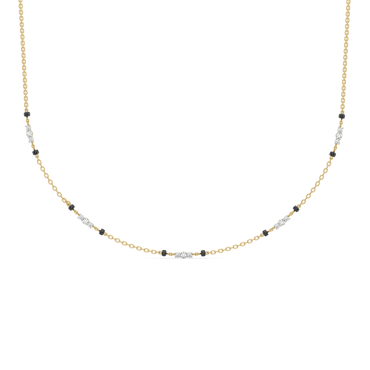 Subtle Promise - Lab Diamond Mangalsutra Necklace