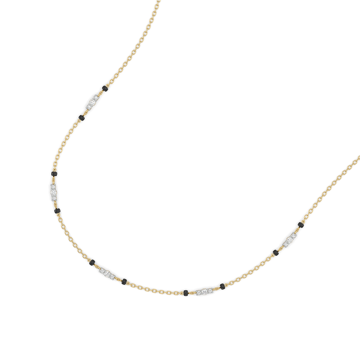 Subtle Promise - Lab Diamond Mangalsutra Necklace