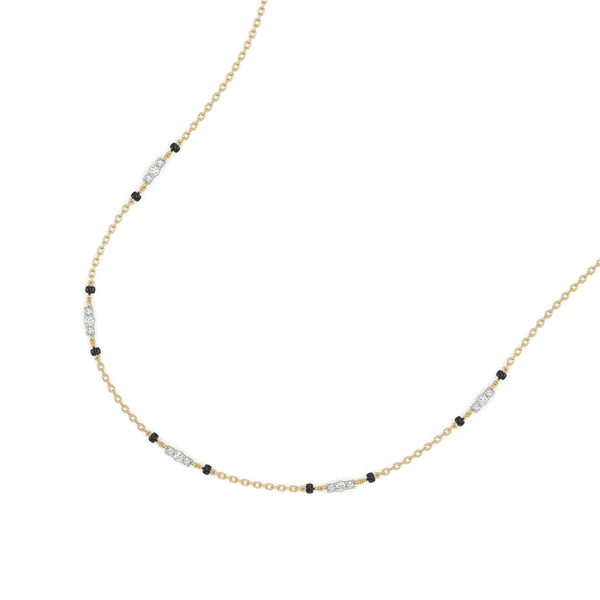 Subtle Promise - Lab Grown Diamond Mangalsutra Necklace for Women - Lukson 