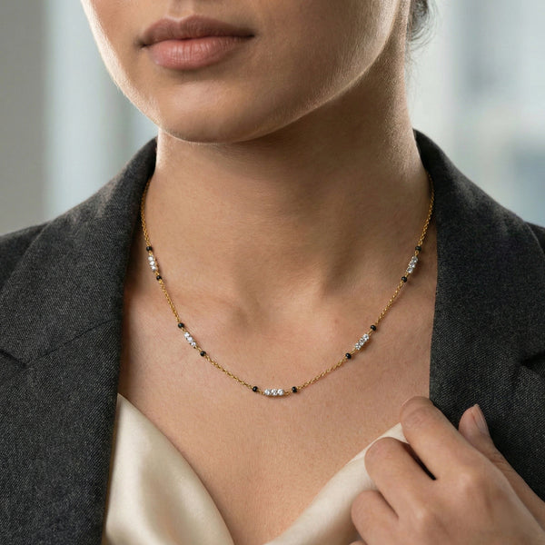 Lukson Subtle Promise - Lab Grown Diamond Mangalsutra Necklace