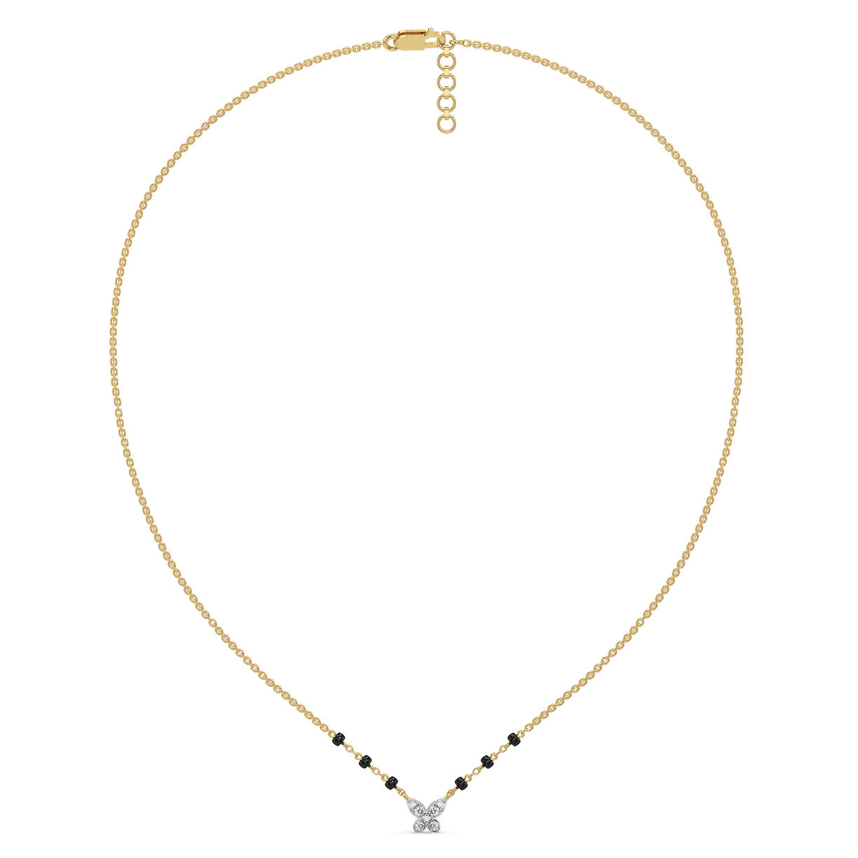 Grace in Flight - Lab Diamond Mangalsutra Necklace