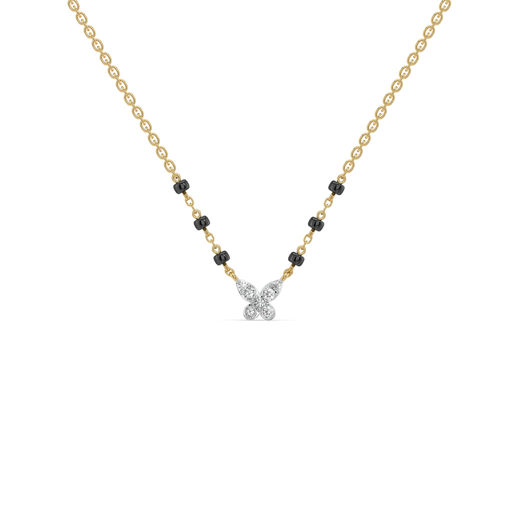 Grace in Flight - Lab Diamond Mangalsutra Necklace