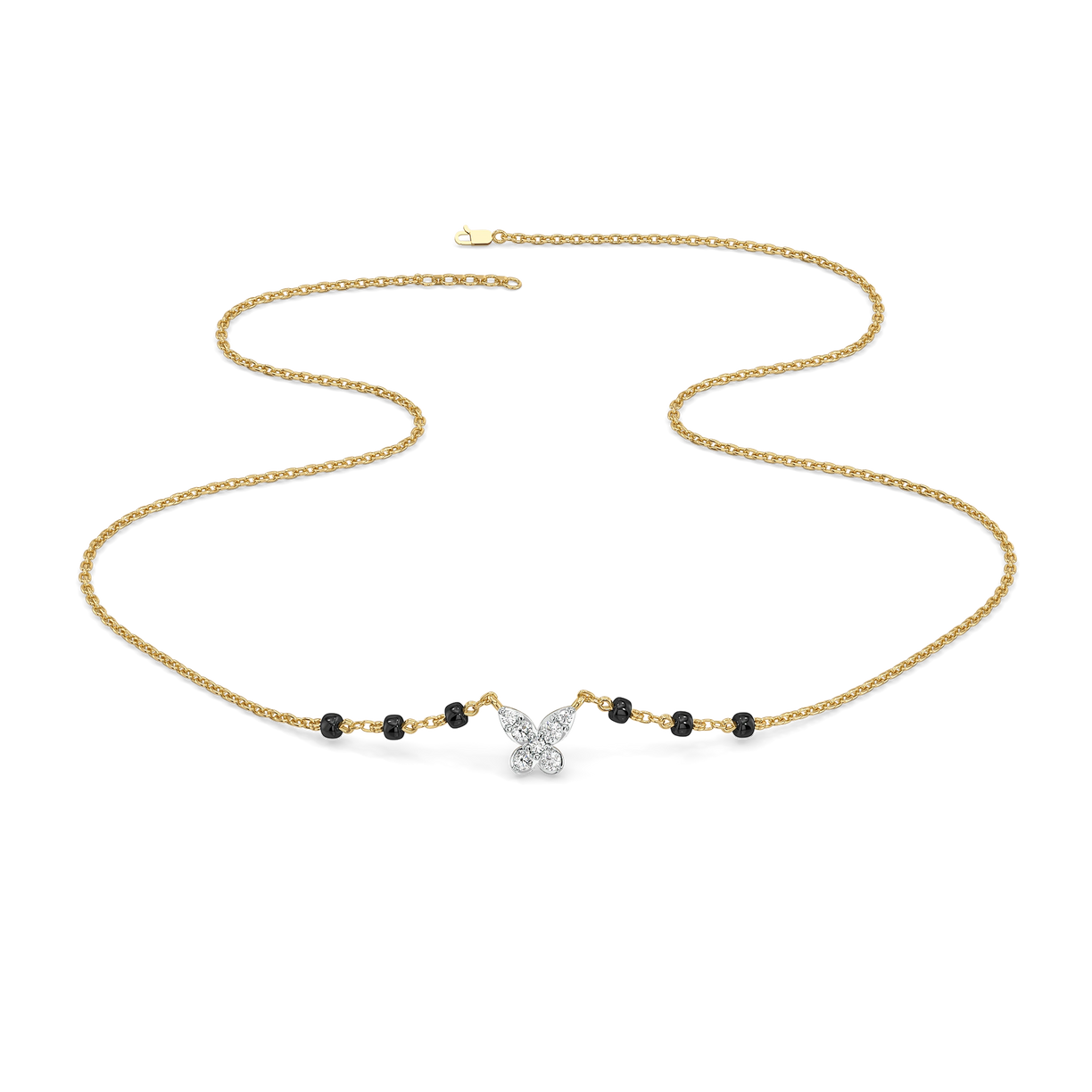 Grace in Flight - Lab Diamond Mangalsutra Necklace